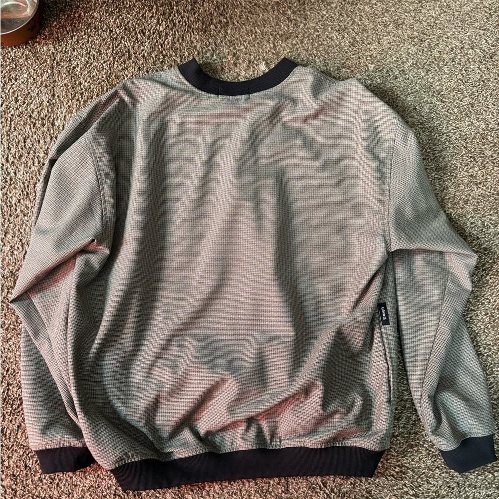 Ashworth Men's Black and Gray/tan Crewneck Sweater - Picture 2 of 3